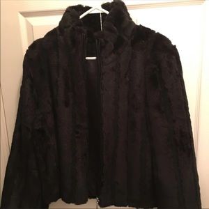 Weekenders New Black faux fur short jacket
